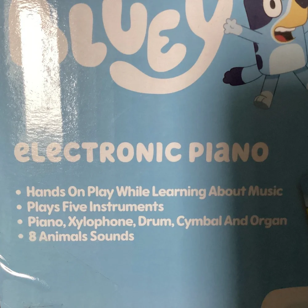 Bluey Electronic Piano 3+ New